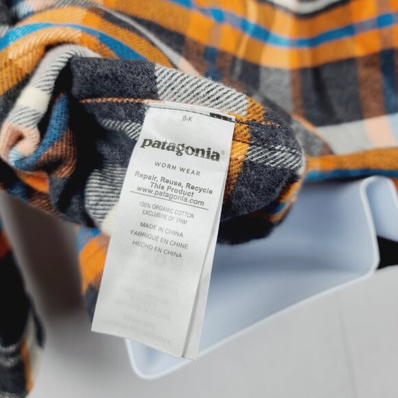 Patagonia Men's Multicolor Long Sleeve Fjord Midweight Flannel Shirt Size L - Picture 6 of 7